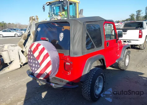 2000 Jeep Wrangler Sport из США, поврежденный, VIN 1J4FA49S3YP772878